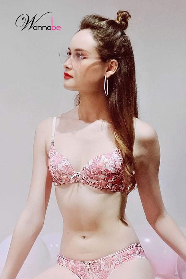ao nguc mut mong wannabe ant01 thun cotton hoa tiet xinh xan