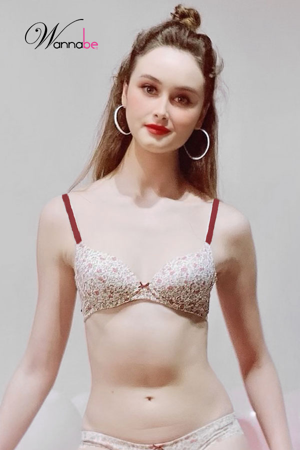 ao nguc mut mong wannabe ant01 thun cotton hoa tiet xinh xan