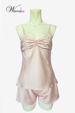 Đồ Bộ Ngủ Nữ Lụa Latin WANNABE Mượt Như Mây, Dịu Nhẹ Như Làn Gió, Chăm Sóc Giấc Ngủ & Làn Da BSL05