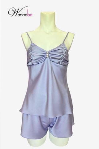 Đồ Bộ Ngủ Nữ Lụa Latin WANNABE Mượt Như Mây, Dịu Nhẹ Như Làn Gió, Chăm Sóc Giấc Ngủ & Làn Da BSL05