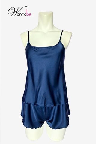 Đồ bộ ngủ nữ quần đùi áo 2 dây WANNABE basic tối giản, dịu dàng trên da cho giấc ngủ trọn vẹn BSL08