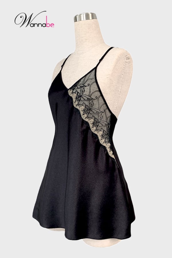 dam ngu wannabe dns53 vay ngu phoi ren xuyen thau trong suot mot ben nguc tao su quyen ru goi cam kho cuong