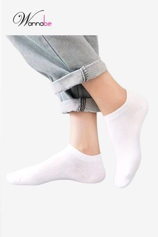 Tất cổ vừa unisex WANNABE VD009 vớ cotton thể thao nam nữ đều dùng được khử mùi hôi chân êm ái nhẹ nhàng suốt cả ngày