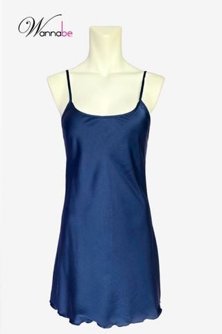 Váy ngủ lụa dáng basic đơn giản dễ mặc WANNABE đầm ngủ phong cách sống tối giản, chạm đẳng cấp DNL08