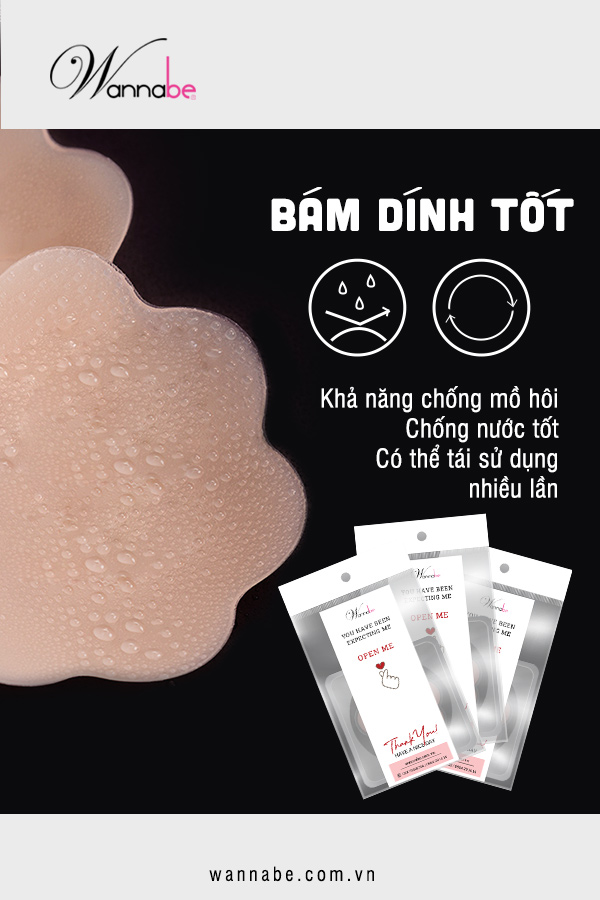 mieng dan nhu hoa dan ti silicon wannabe dts05 hinh hoa 7 canh thoai mai tien loi