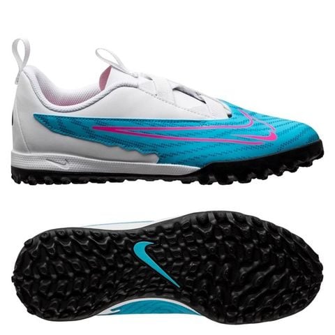 Nike Phantom GX Academy TF Blast - Baltic Blue/Pink Blast/White/Laser Blue Kids