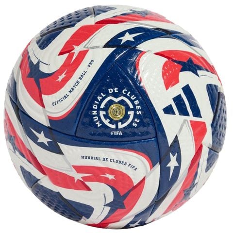 Quả bóng đá adidas Football Pro Club World Cup 2025 Match Ball - White/Power Blue/Dark Blue/Lucid Red JE8770
