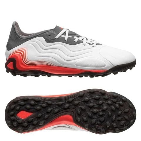 Giày đá bóng cỏ nhân tạo adidas Copa Sense .1 TF WhiteSpark - Footwear White/Solar Red/Iron Metal