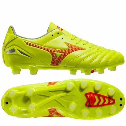 Mizuno Morelia Neo IV Pro FG DYNA - Safety Yellow/Red