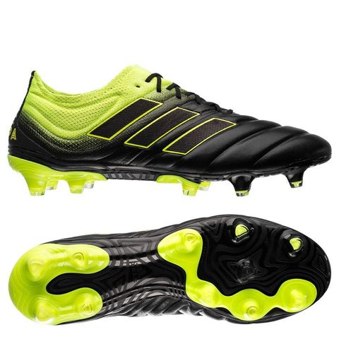 adidas Copa 19.1 FG/AG Exhibit - Core Black/Solar Yellow