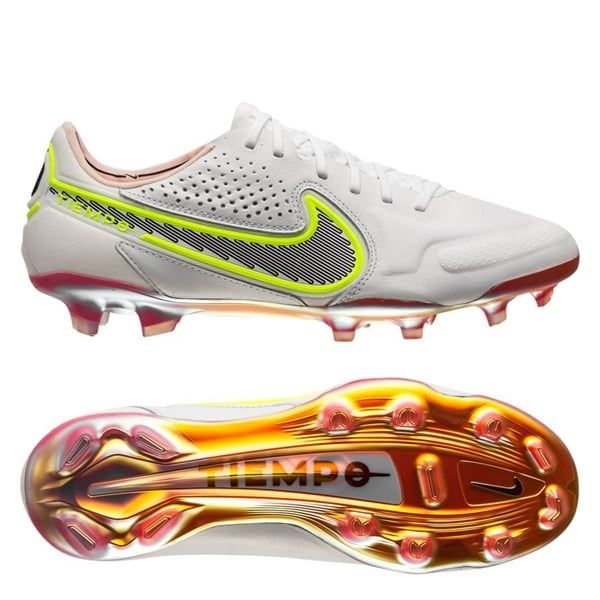 Nike Tiempo Legend 9 Elite FG Vaste Grond Voetbalschoenen Zolen - Wit/Blauw