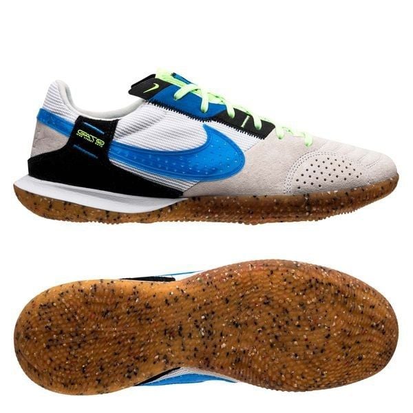 Nike Streetgato IC - White/Lite Photo Blue/Black/Lime Glow