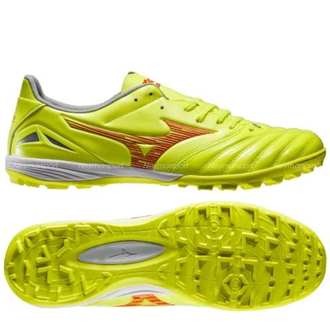 Giày đá bóng Mizuno Morelia Neo IV Pro TF Dyna - Safety Yellow/Fiery Coral P1GD243445