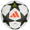 Quả bóng đá adidas Football Pro Champions League 2024/25 Match Ball - White/Black/Platin Metallic/Solar Yellow IS7438