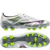 Giày đá bóng Mizuno Alpha II Pro FG/AG Frontier Pack - White/Silver Iridescent/Black P1GA256409