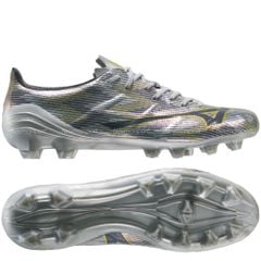 Giày đá bóng Mizuno Alpha II Pro FG Platinum Silver - Galaxy Silver/Gold P1GA256404