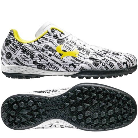 Giày đá bóng Zocker Winner Energy - White/Black SNS-008-White
