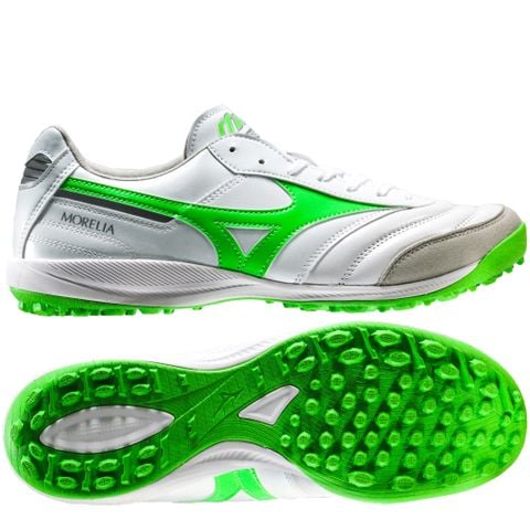 Giày đá bóng Mizuno Morelia Sala Elite AS TF Frontier Pack - White/Green Q1GB251237