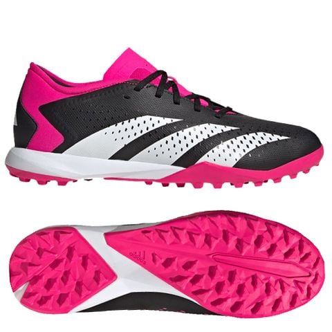 Giày đá bóng cỏ nhân tạo Adidas Predator Accuracy .3 Low TF Own Your Football - Core Black/Footwear White/Shock Pink