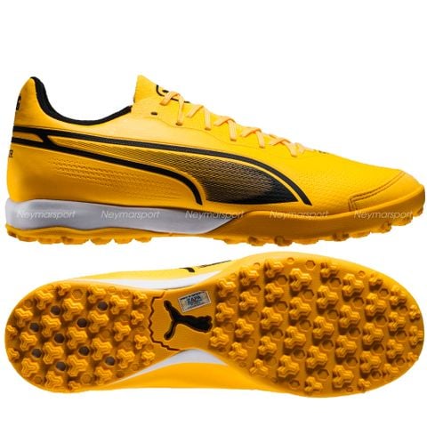 Giày đá bóng PUMA King Pro TT Forever Faster - Sun Stream/PUMA Black/Sunset Glow