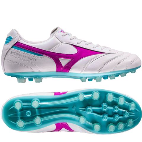 Giày đá bóng Mizuno Morelia II Pro AG - White/Pink P1GA231466