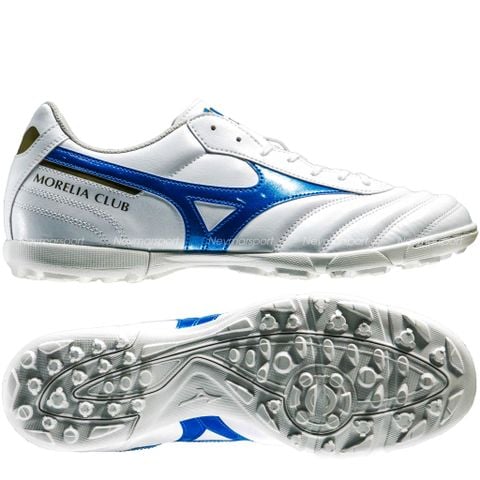 Giày đá bóng Mizuno Morelia II Club AS TF Mugen - White/Laser Blue P1GD241625