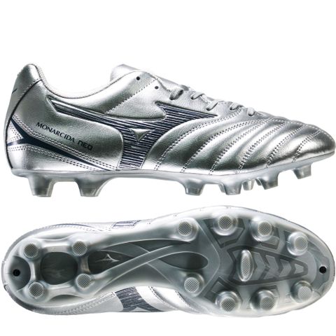 Giày đá bóng Mizuno Monarcida Neo III Select FG Platinum Silver - Galaxy Silver/Cool Gray P1GA252504
