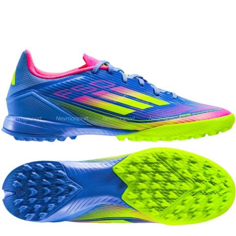 Giày đá bóng cỏ nhân tạo adidas F50 League TF Celestial Victory - Blue Fusion/Lucid Lemon/Lucid Pink IE1230