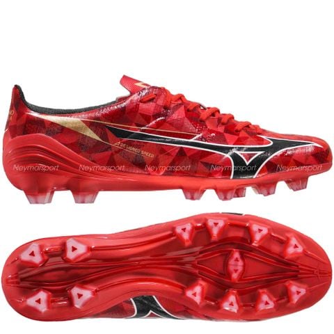 Giày đá bóng Mizuno Alpha II Pro FG Red Ruby Pack - Red/White/Black P1GA256460