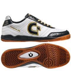 Giày đá banh Desporte Campinas JP6 IC DS2030 - White/Black/Gold