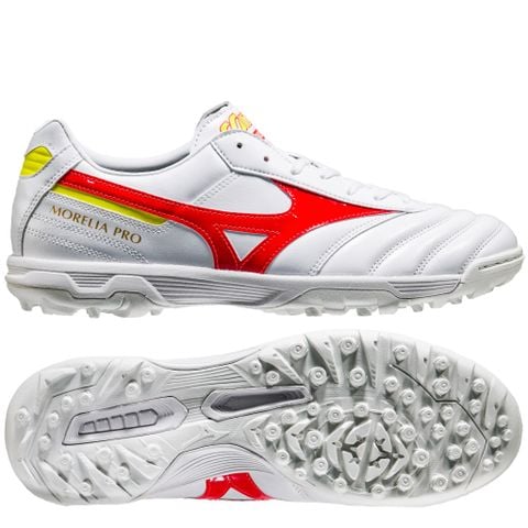 Mizuno Morelia II Pro AS TF - White/Red/Yellow Limited Edition