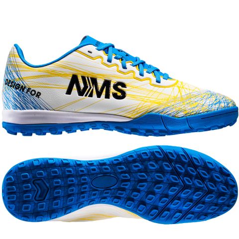 Giày đá bóng NMS SPIDER 2.0 TF - White/Yellow/Blue SPI2100
