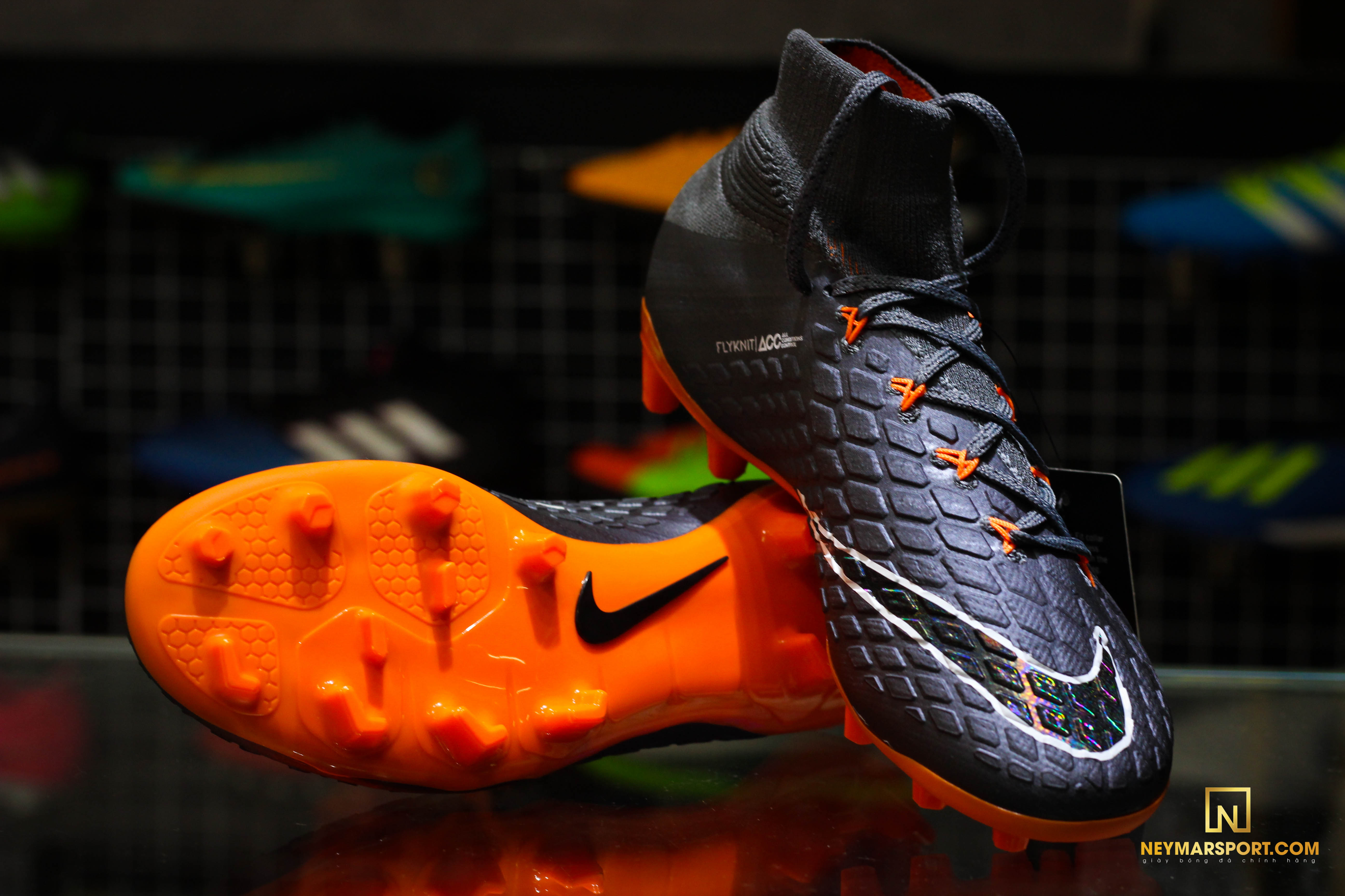 nike hypervenom phantom 3 grey and orange