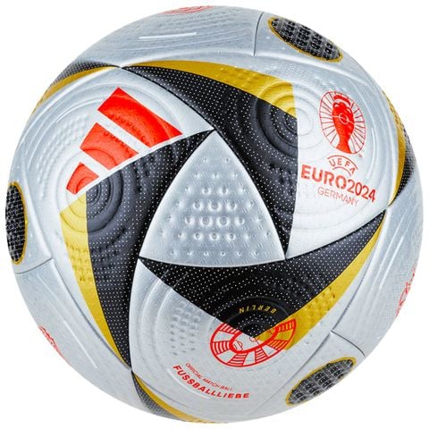 Quả bóng đá Adidas Football FUSSBALLLIEBE Finale Pro EURO 2024 Match Ball - Silver/Gold Metallic/Black IS7436