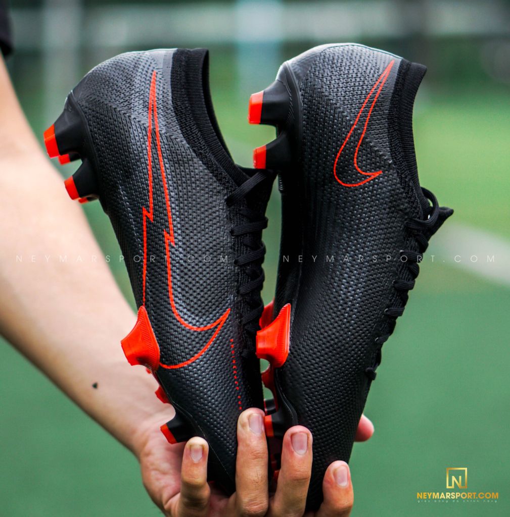 Nike Mercurial Vapor 13 Elite FG-Black/Dark Smoke Grey/Chile Red