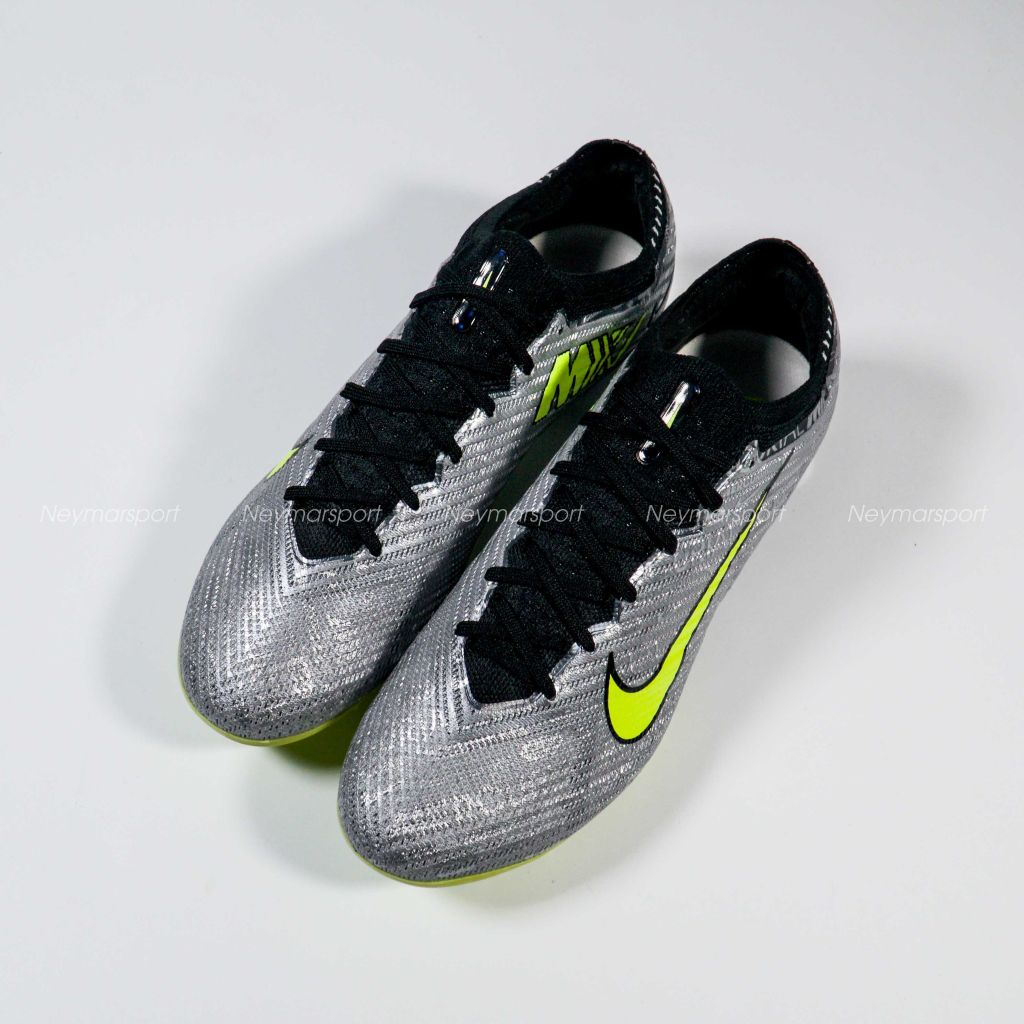 Nike Zoom Vapor 15 Academy XXV FG - Metallic Silver/Volt