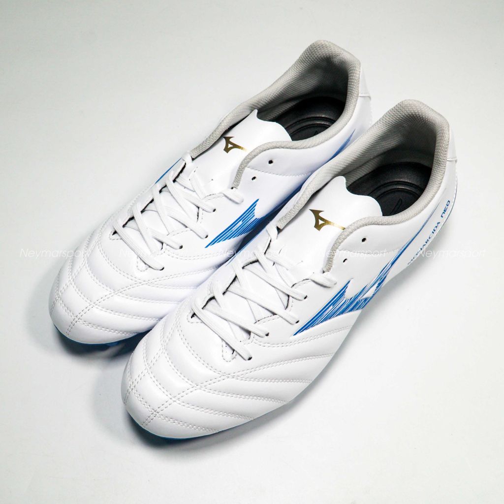Giày đá bóng Mizuno Monarcida Neo III Select FG Mugen - White/Laser Blue P1GA242525