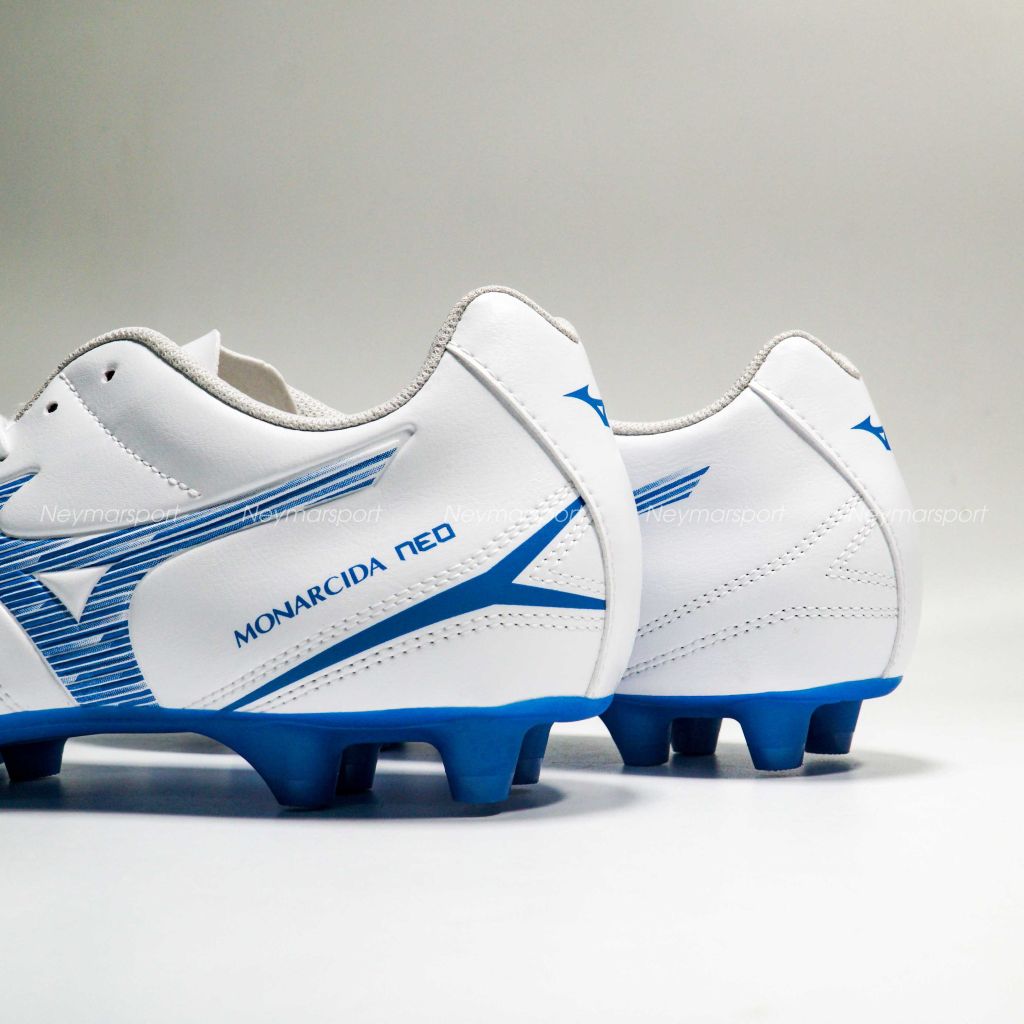 Giày đá bóng Mizuno Monarcida Neo III Select FG Mugen - White/Laser Blue P1GA242525