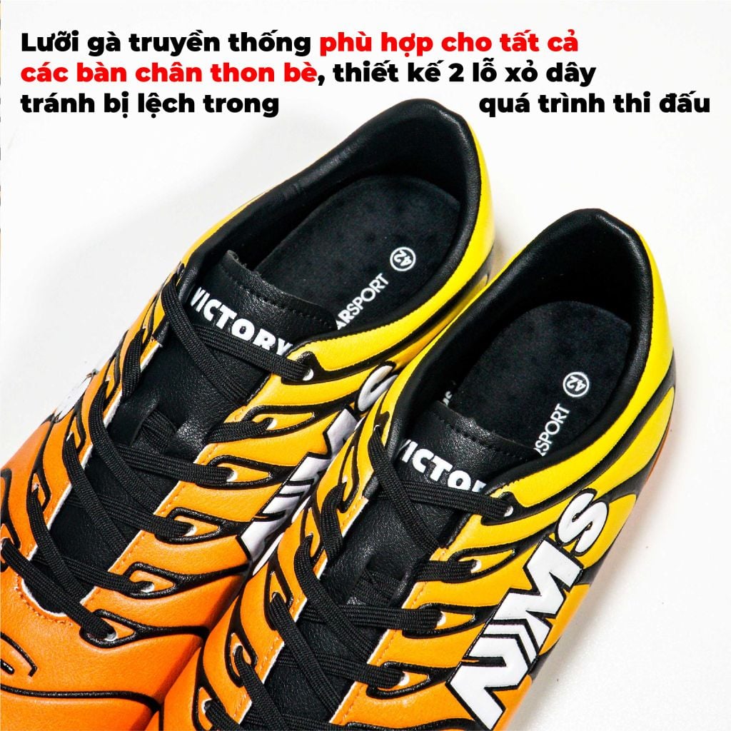 Giày đá bóng NMS Victory TF - Orange/Yellow