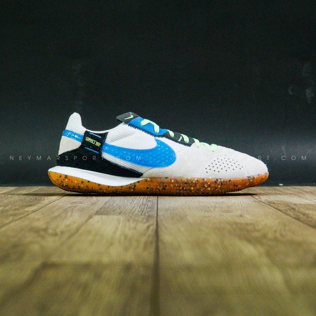 Nike Streetgato IC - White/Lite Photo Blue/Black/Lime Glow