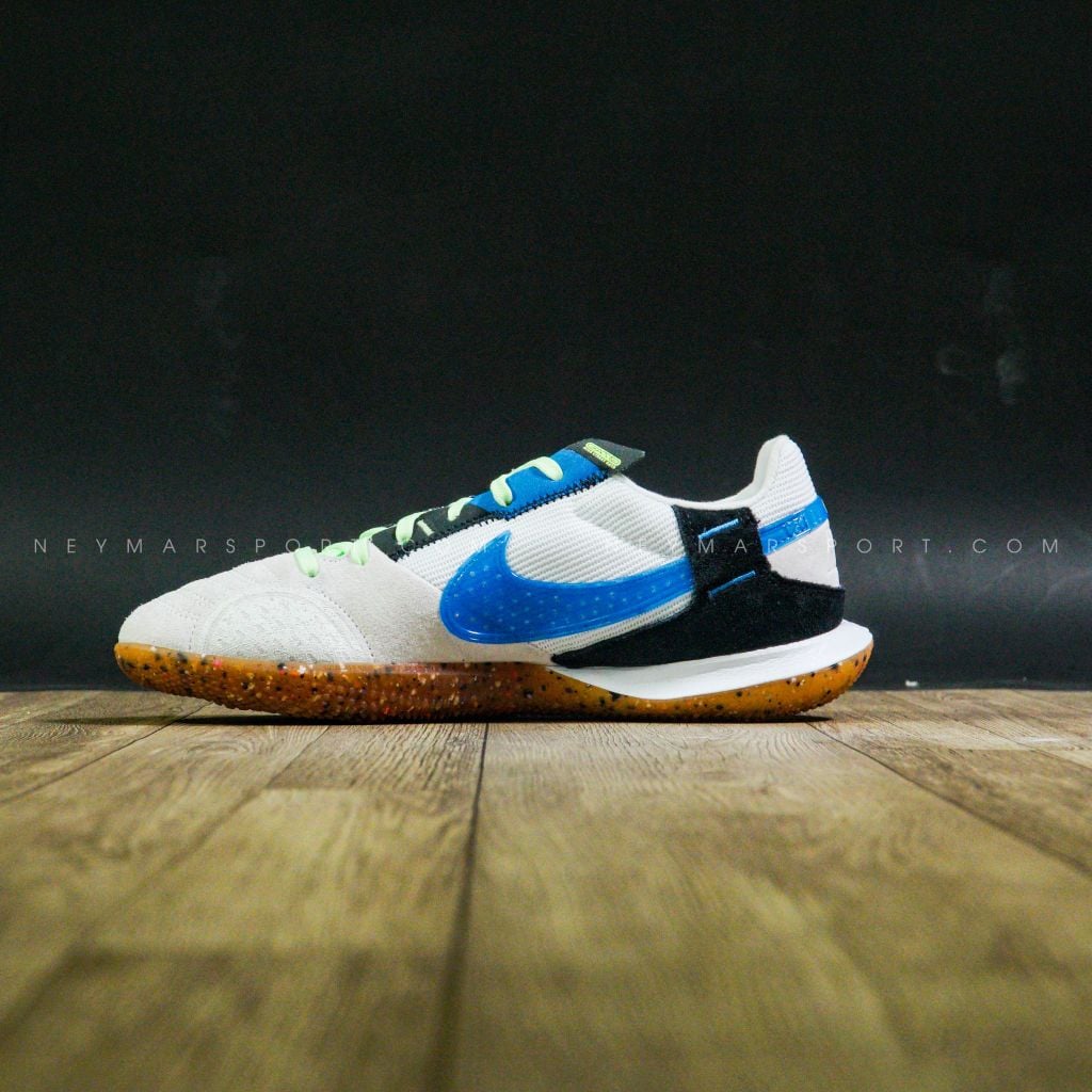 Nike Streetgato IC - White/Lite Photo Blue/Black/Lime Glow