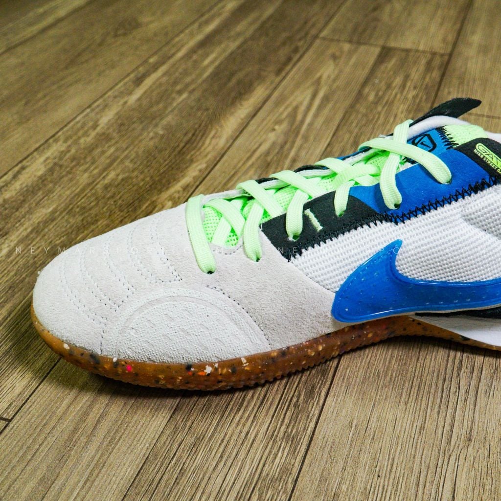 Nike Streetgato IC - White/Lite Photo Blue/Black/Lime Glow