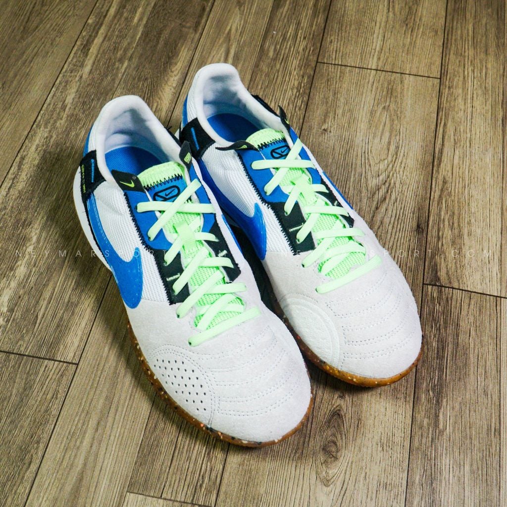 Nike Streetgato IC - White/Lite Photo Blue/Black/Lime Glow