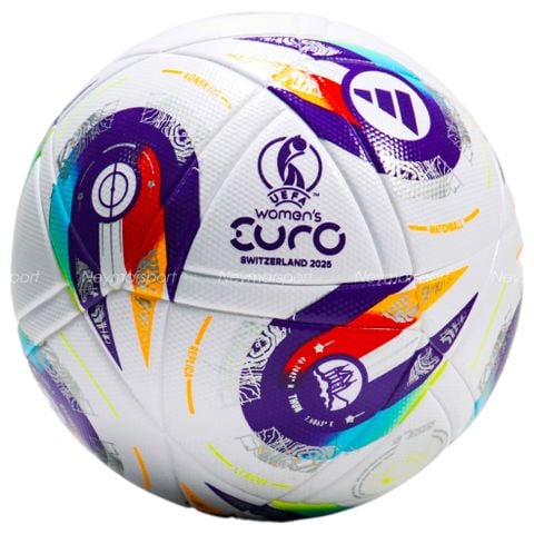 Quả bóng đá adidas Football Konektis League Women's EURO 2025 - White/Pantone/Lucid Lemon JH1262