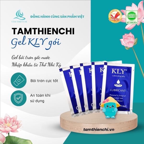 Gel bôi trơn KLY dạng gói tiệt trùng gói 5gram