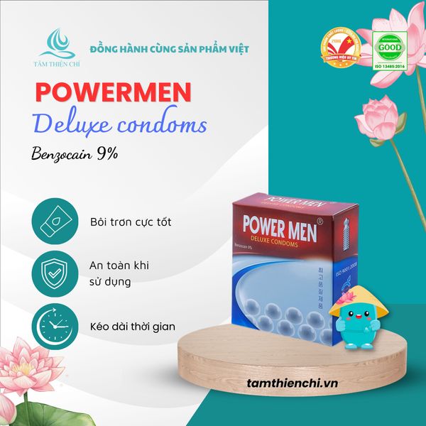 Bao cao su Powermen ngọc trai hộp 3 cái