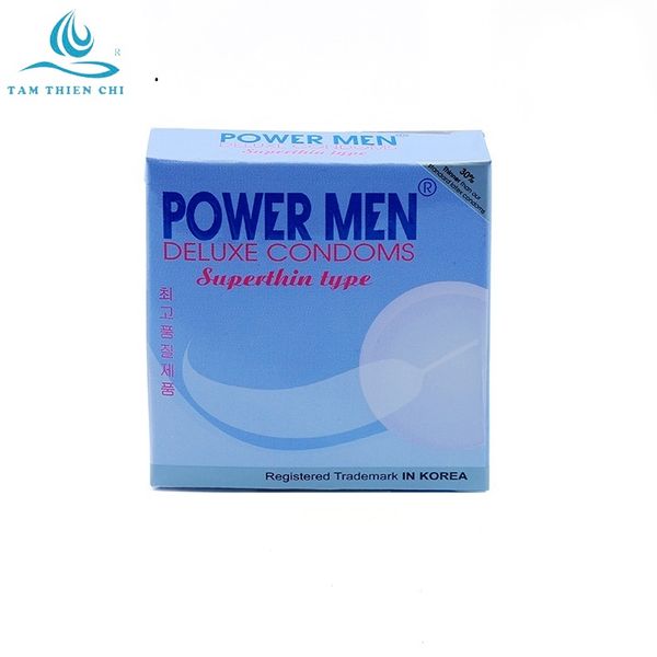 Bao cao su Powermen Siêu mỏng hộp 3 cái