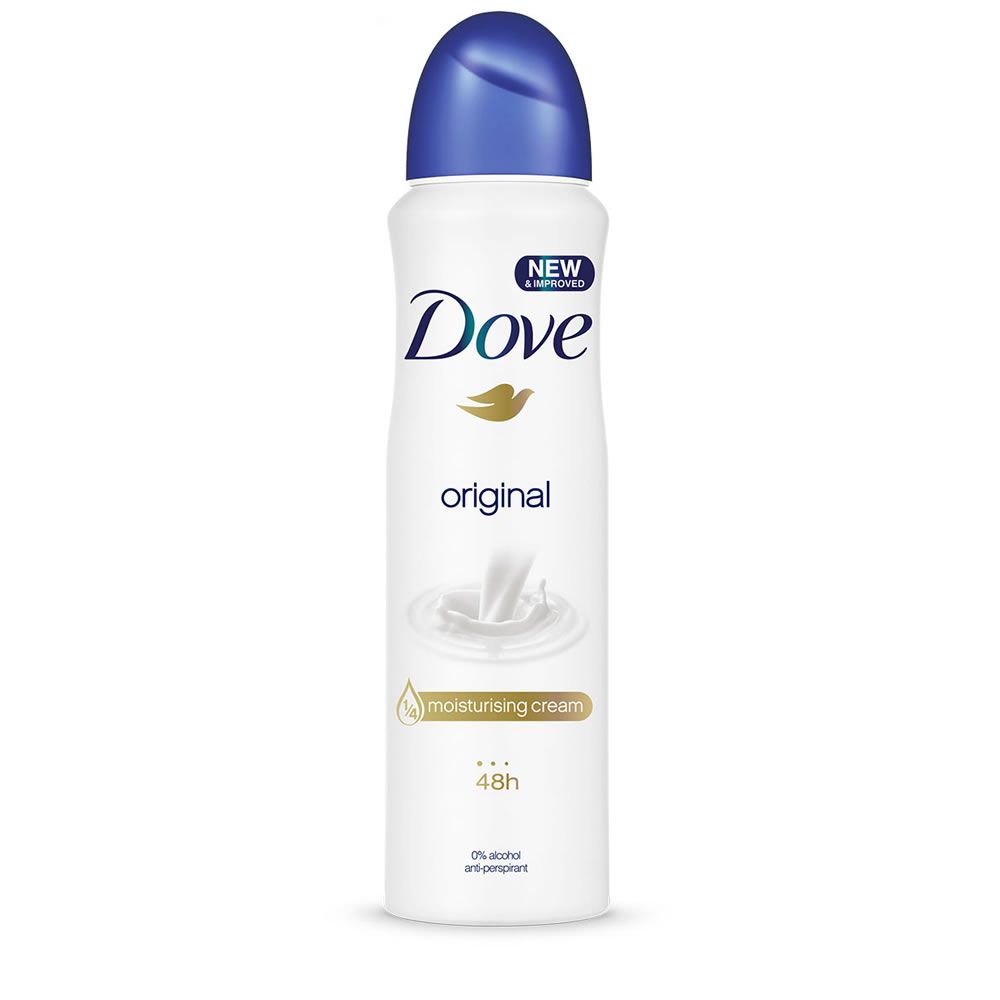 Xịt khử mùi toàn thân Dove Original dưỡng trắng da