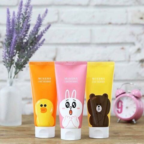 sữa rửa mặt Missha Line Friends