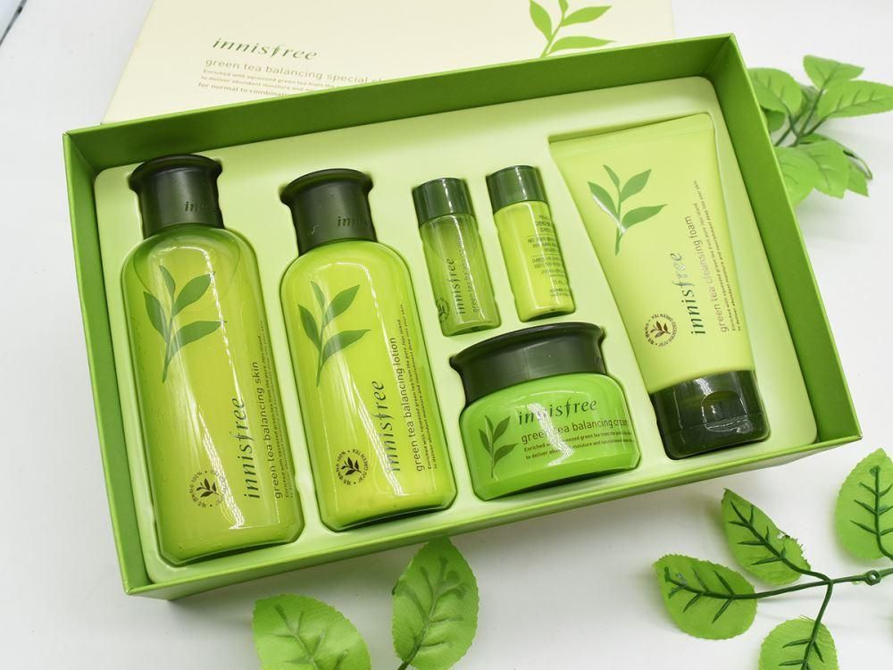 Bộ Dưỡng Trà Xanh Innisfree Green Tea Balancing Special Skin Care Set 6in1